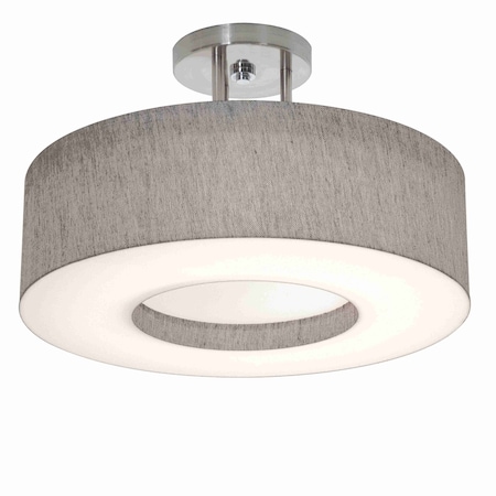 Afx Montclair 15'' Semi-Flush - Grey Shade MCF1524MB-GYSF